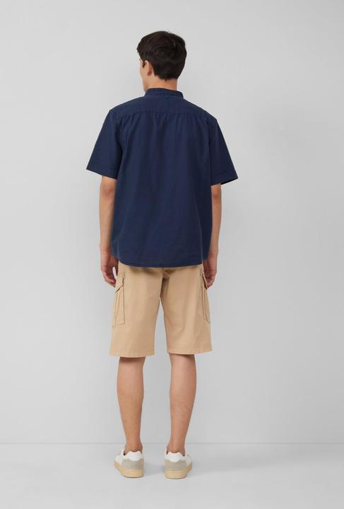 Image du produit S.Oliver Hemd Relaxed Fit: Kurzarmhemd mit Stehkragen aus Leinenmix (M)