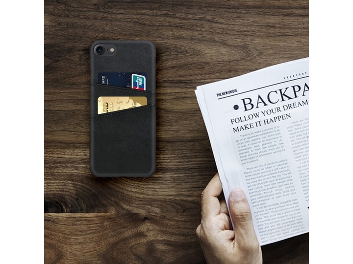 Produktbild Screenguard Apple iPhone 6/6S CardCaddy Leder Backcase mit Kartenfächern (Apple iPhone 6)