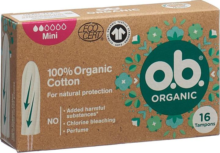 Produktbild o.b. Organic Mini Box (16 Stk) (16 x, Mini)