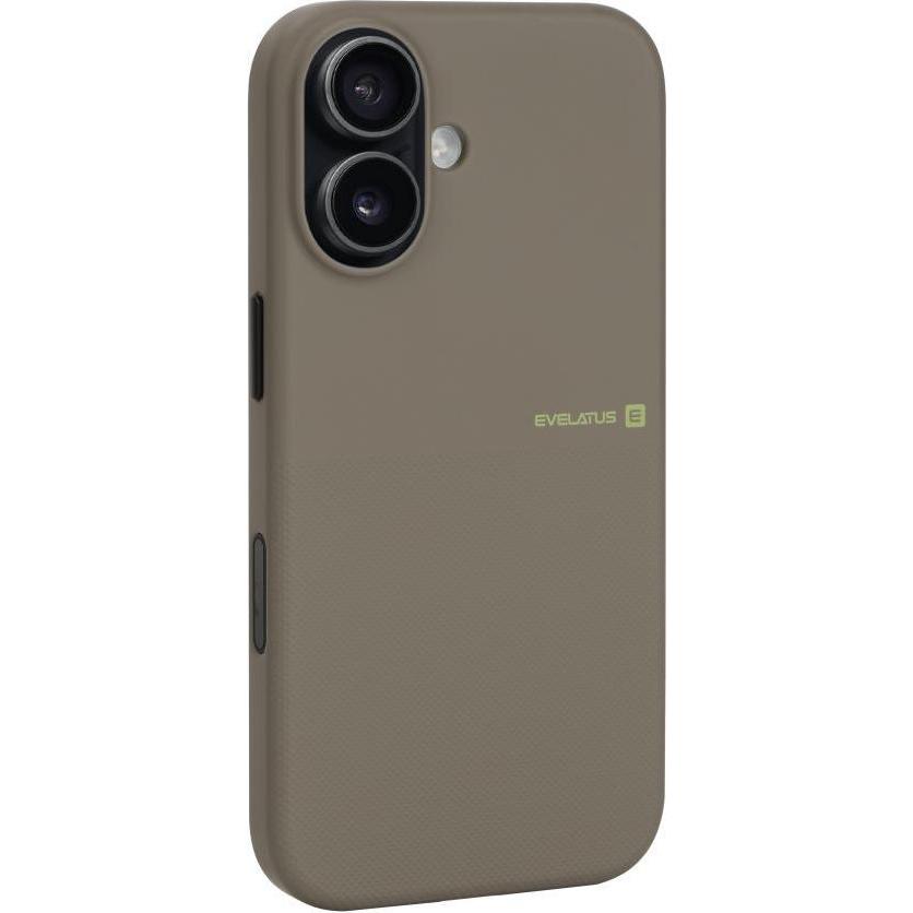 Evelatus Back panel cover Apple iPhone 16 Premium MagSafe Sandstone Case Grey (Apple iPhone 16), Cover smartphone, Grigio