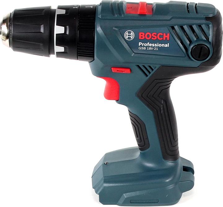Image du produit Bosch Professional GSB 18V-21 Perceuse-visseuse à percussion sans fil 18V 55Nm + 1x Batterie 5,0Ah +