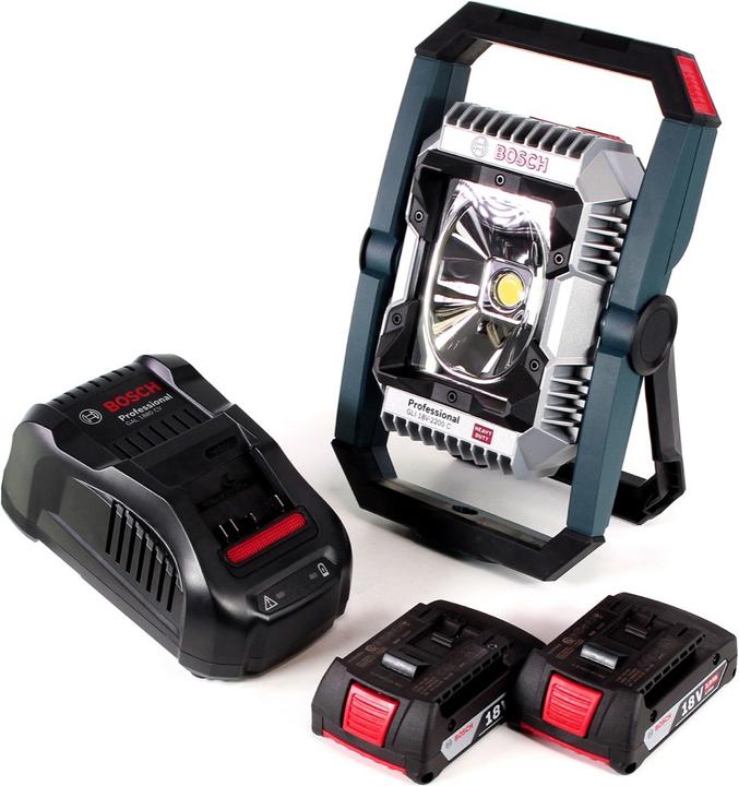 Actual product image Bosch Professional GLI 18 V-2200 C Cordless Jobsite LED Floodlight 18V 2200lm Bluetooth + 2x Batteri