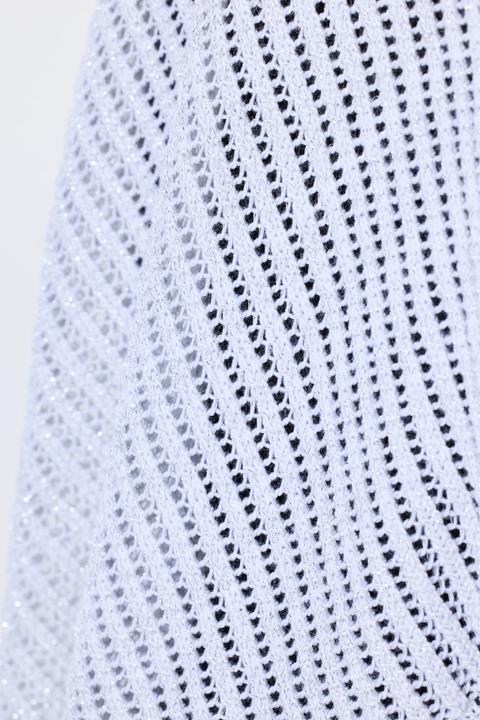 Actual product image Miamoda Poncho, oversized, Glitzer-Strick, Zipfelsaum (50, 52, 54, 56)