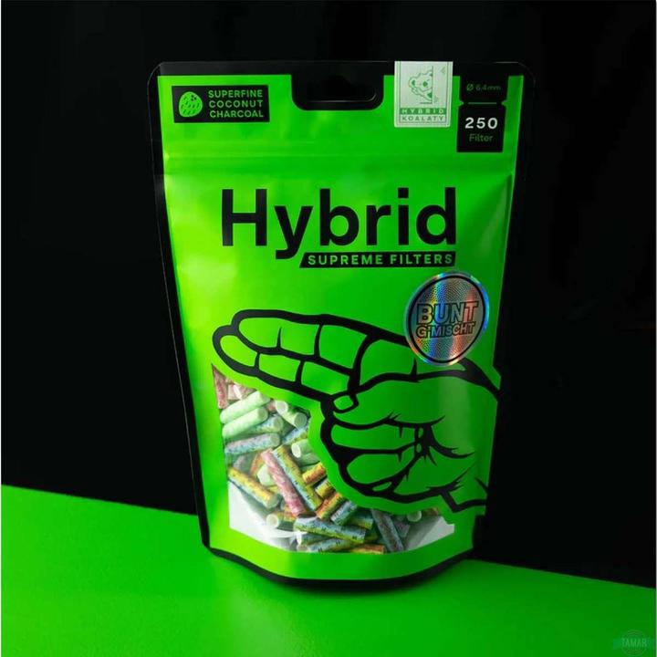 Hybrid Filter 250er Bag Hybrid Supreme AktivkohlefilterBunt - 6.4mm
