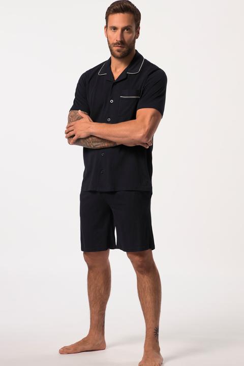 Produktbild JP1880 Schlafanzug, Homewear, kurzer Zweiteiler, Reverskragen, Shorts (7XL)