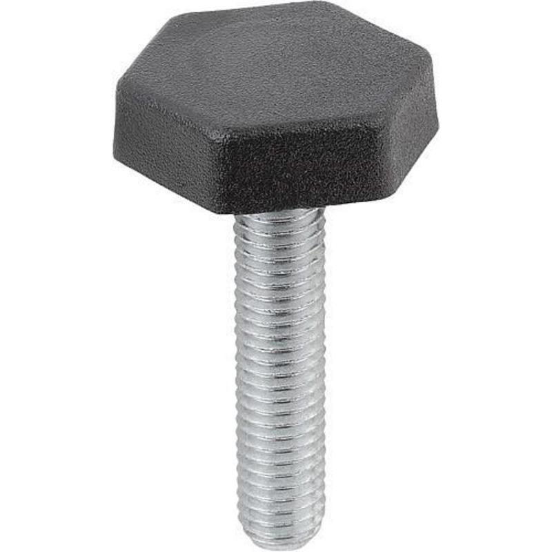 Kipp, Möbelausstattung, Stellfuss, K0676, Polyethylen, Sechskant