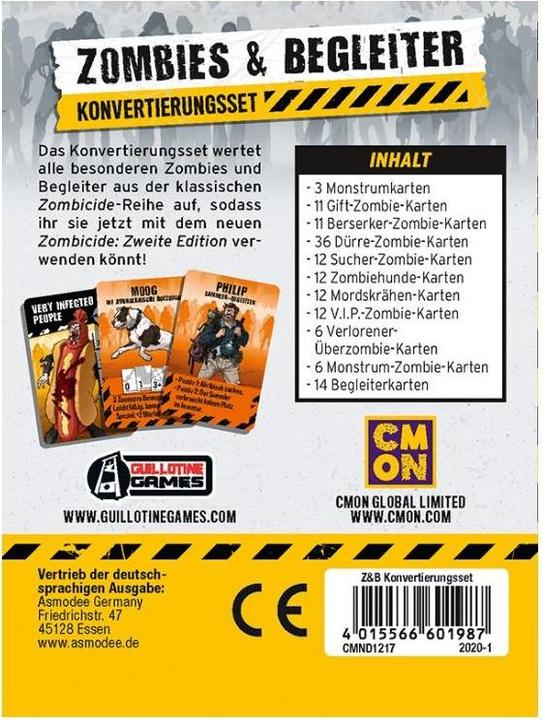 Image du produit Cmon CMND1217 - Zombies & Companions - Conversion set for: Zombicide 2. Edition (édition DE) (Allemand, 1 - 6 Joueur)