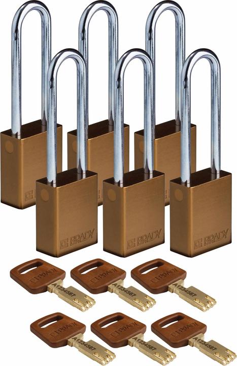 Immagine prodotto Brady Lucchetti di sicurezza in alluminio SafeKey