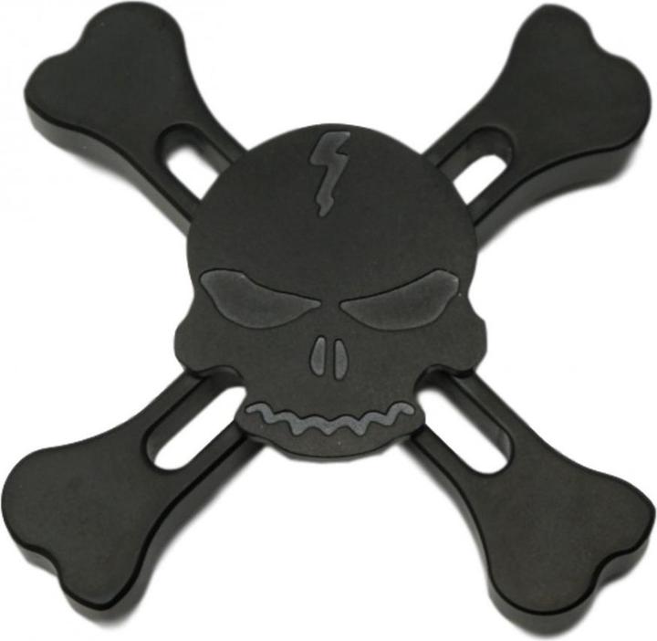 FidgetSpinner Skull and Bones Aluminium Fidget Spinner