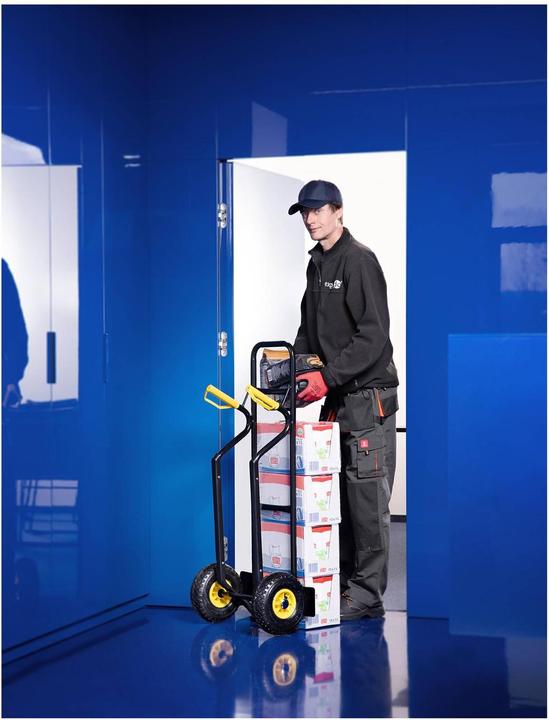 Actual product image MSW Sackkarre 250 kg Stechkarre Transportwagen Stahl Stapelkarre Transportkarre (250 kg)