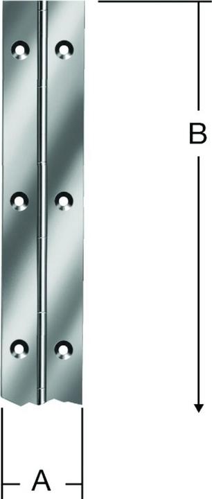 Produktbild Vormann Stangenscharnier 32X2040 vernick.