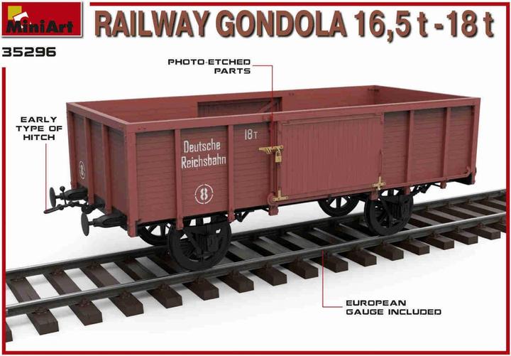 Produktbild Mini art Railway Gondola 16,5-18 t