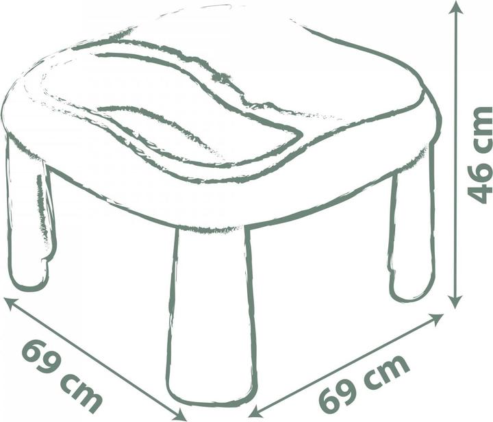 Actual product image Smoby Life sand and water play table