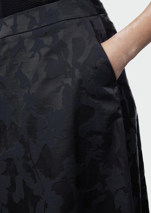 Image du produit Comma Rock Ausgestellter Midi-Rock mit Eingrifftaschen aus Jacquard (32)