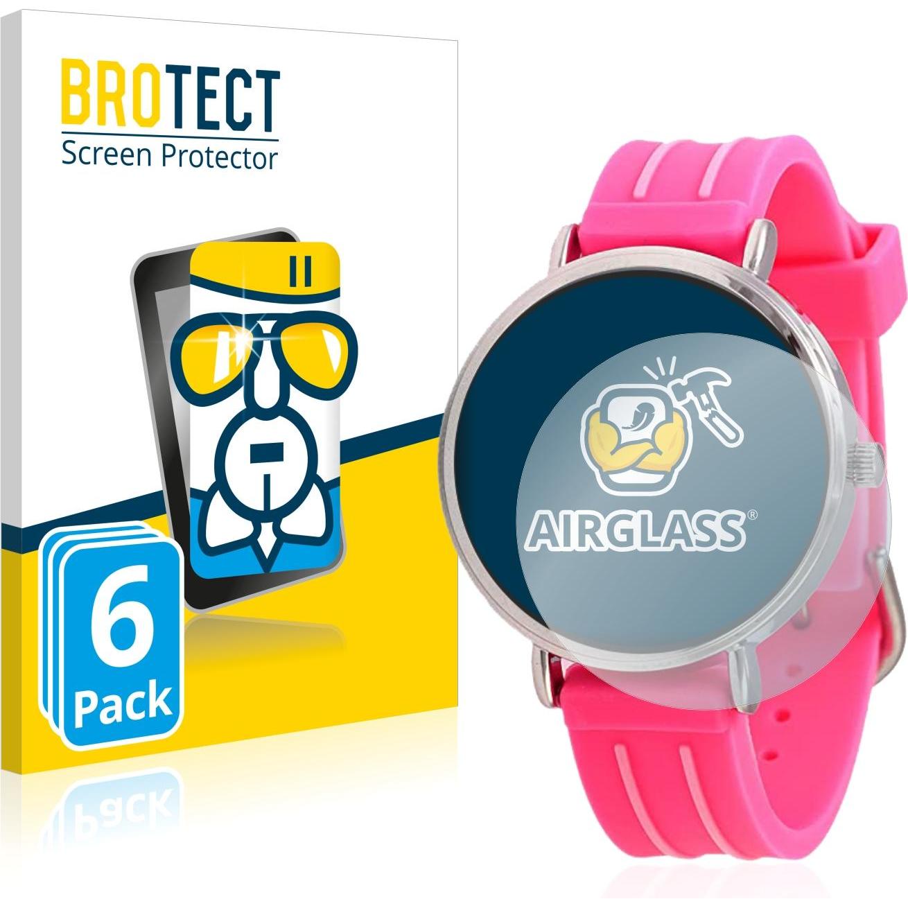 BROTECT AirGlass Panzerglasfolie, Smartwatch Schutzfolie, Transparent