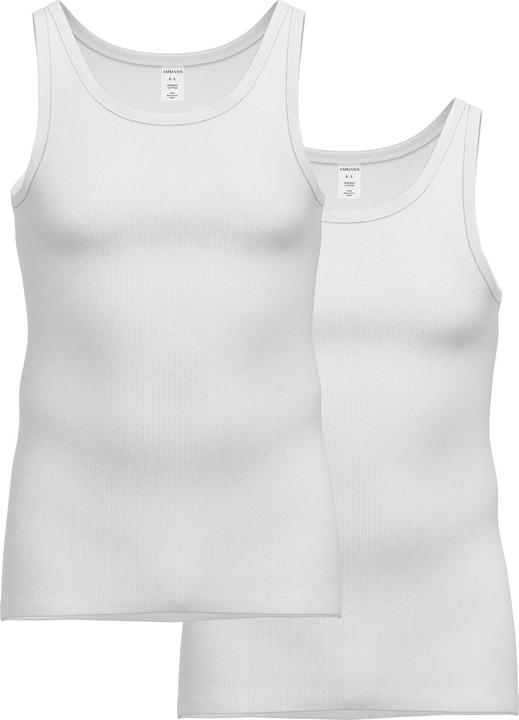 Ammann Bodywear Gilet Casual Gilet a doppia costina dalla vestibilità comoda in confezione da 2 pezzi (XXL)