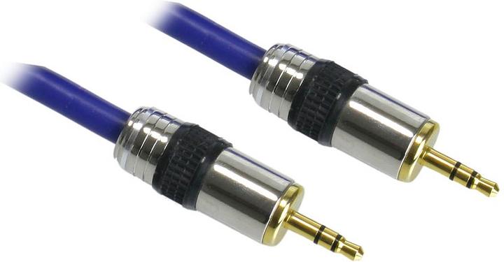 Immagine prodotto InLine Cavo jack - connettori placcati in oro, 3.5mm St/St (0.50 m, Connettore da 3,5 mm (AUX))