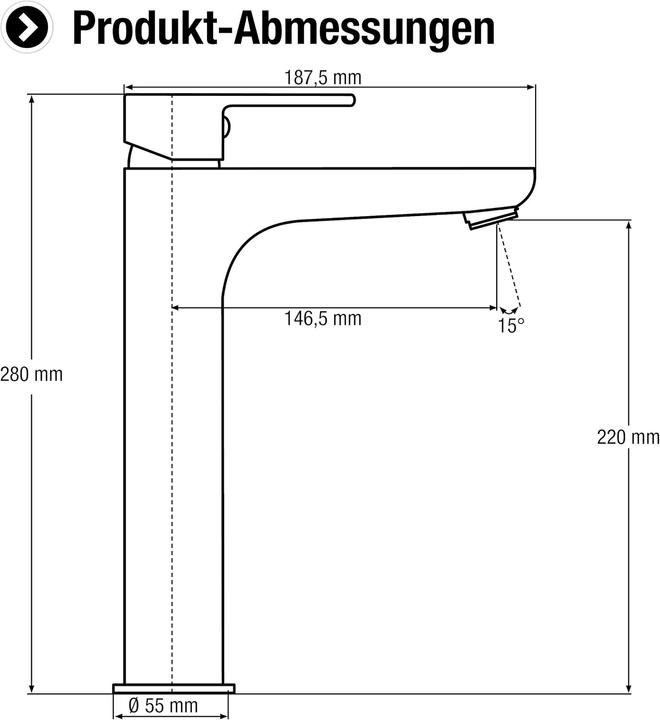 Produktbild Cornat Waschtisch-Einhebelarmatur