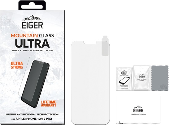 Actual product image Eiger Mountain Glass Ultra (1 Piece, Apple iPhone 12)