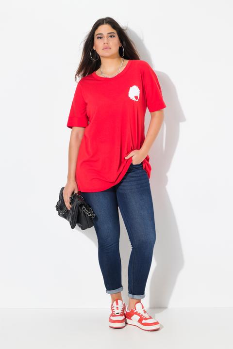 Produktbild Ulla Popken T-Shirt, Rückendruck, Oversized, Rundhals, Halbarm (46, 48)