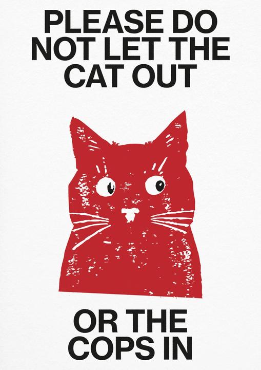 Actual product image Plakativ Sus Cat Poster A2 (59.4 x 42 cm)
