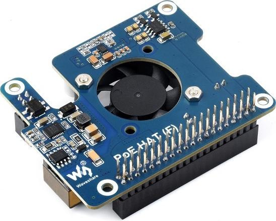 Actual product image WaveShare PoE HAT for Raspberry Pi 5