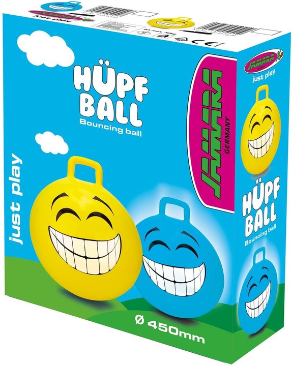 Produktbild Jamara Hop Ball Smile - Trichterball - Junge/Mädchen - 1 Jahr(e) - Gelb - 407 g