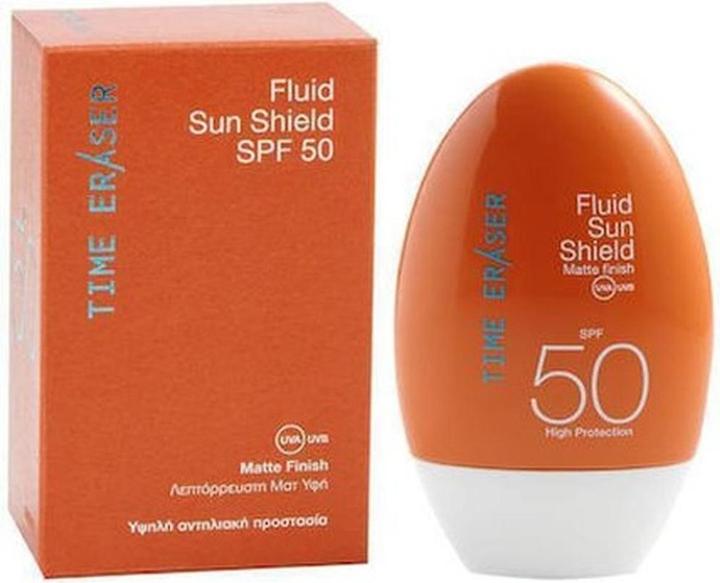 Actual product image Medisei Time Eraser Fluid Anti-Sun Cream Matte Texture Spf50 50ml (Suntan cream, SPF 50, 50 ml)
