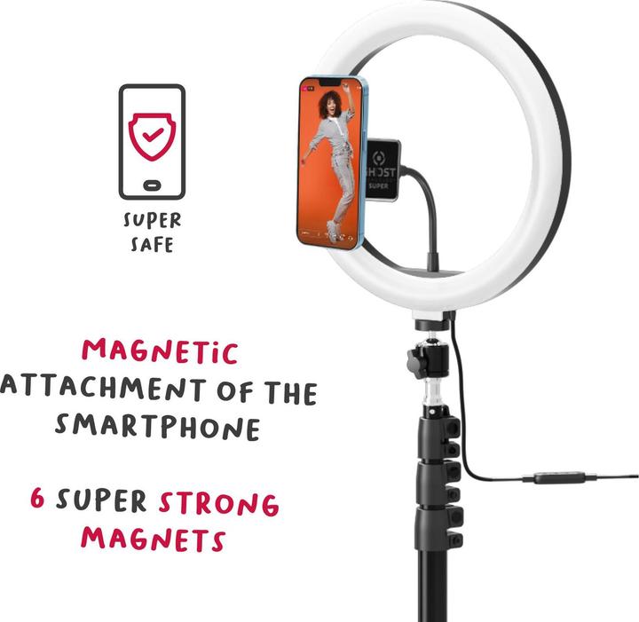 Produktbild Celly Tripod With Light Ring Clickghostusbbk (Ringlicht)