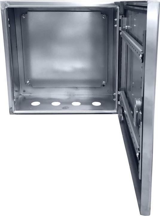 Actual product image Tru Components TC-SS404020 Schaltschrank 400 x 400 x 200 Edelstahl Lichtgrau 1 S (Housing)