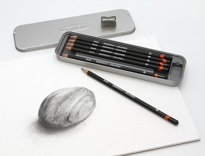 Actual product image Derwent Graphic pen set 6 (2H, HB, 2B, 4B, 6B, 8B, 6 x)