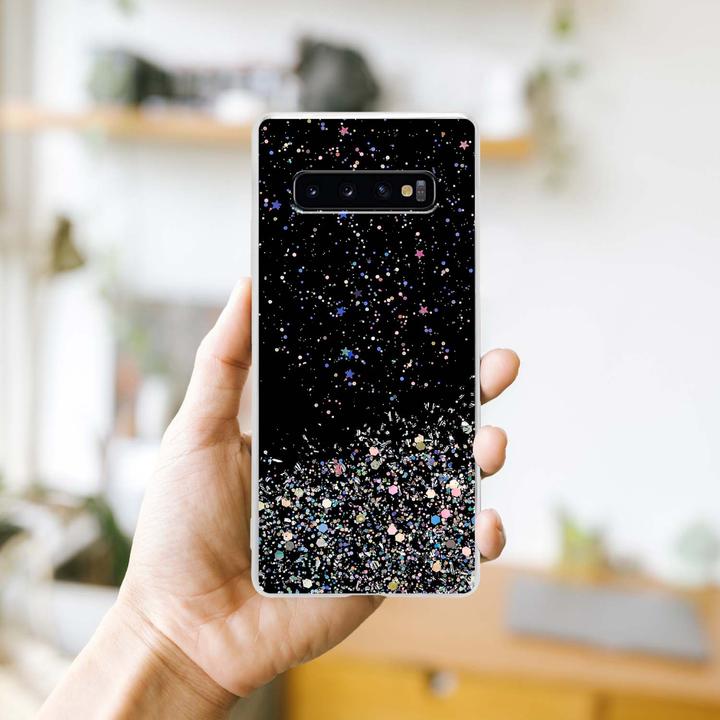 Actual product image Cadorabo TPU cover sparkling glitter (Samsung Galaxy S10)