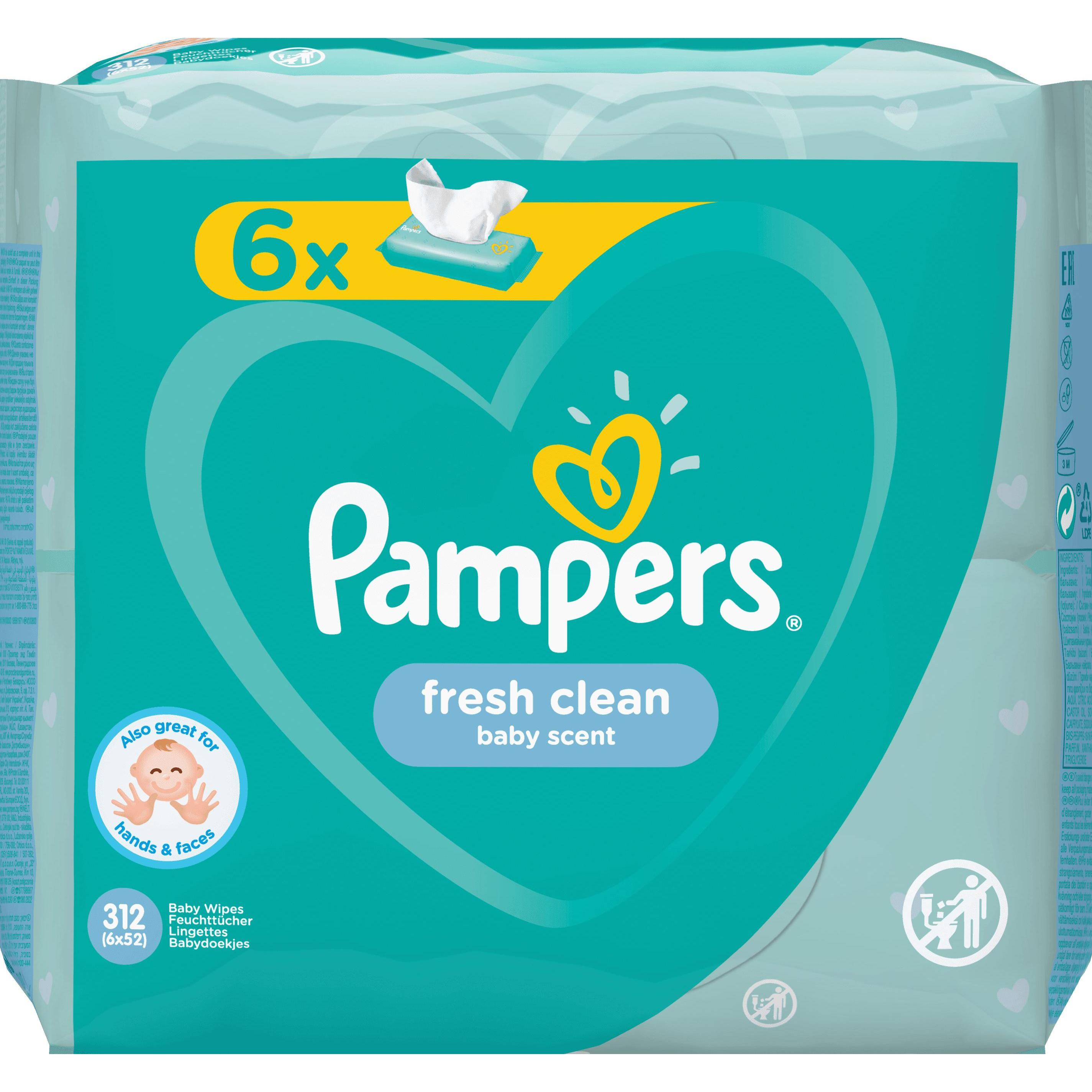 Pampers Fresh Clean (312 Stück)