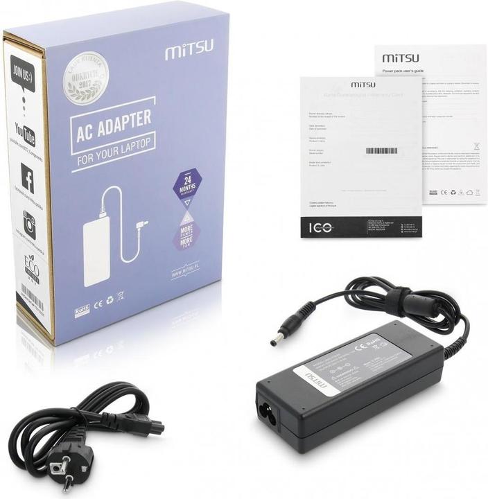 Mitsu chargeur de notebook 20v 4.5a 5.5x2.5 - fujitsu gateway lenovo (90 W)