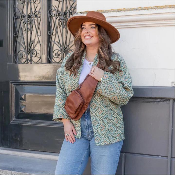 Immagine prodotto Bear Design Han Leren Crossbodytas - Feather