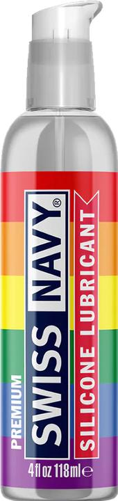 Actual product image Swiss Navy Premium - Siliconebased Lubricant - Pride Edition - 4 fl oz / 118 ml (118 ml)