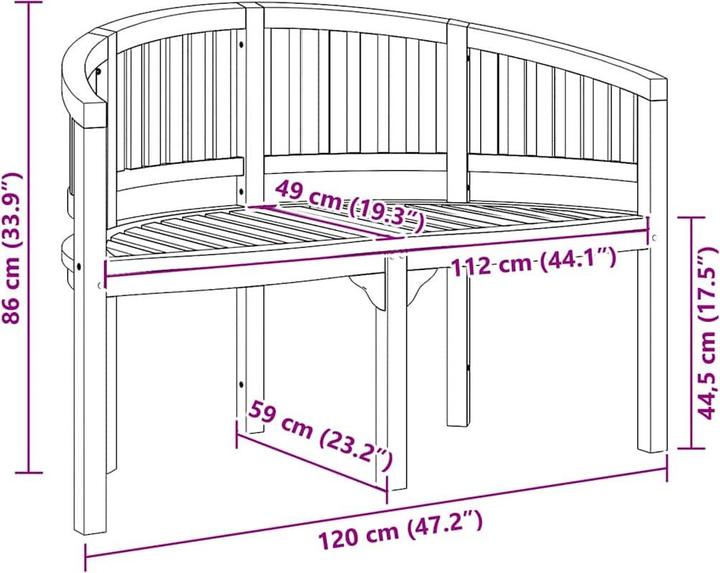 Produktbild vidaXL Gartenbank