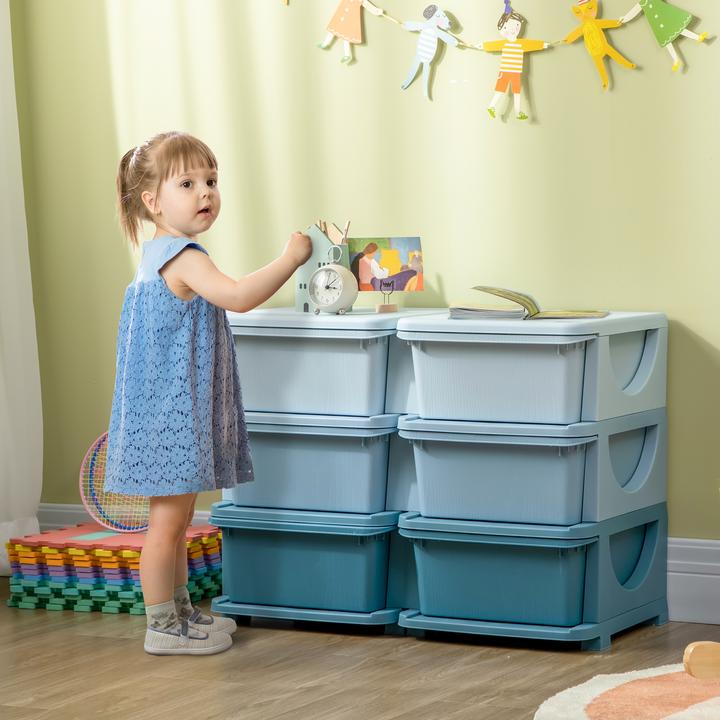 Actual product image Homcom Children's drawer unit with rounded edges