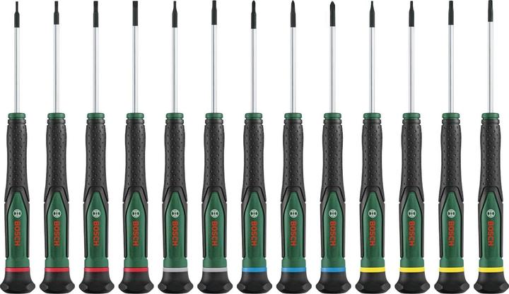 Produktbild Bosch Professional BOSCH Präzisionsschraubendreher-Set, 1600A02Z9N, 13-teilig (Phillipps-Kreuzschlitz (PH), Schlitz, Pin-torx)