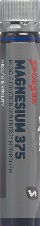 Image du produit Sponser Shot Magnesium 375 (1 pièce(s), Liquide, 25 g)