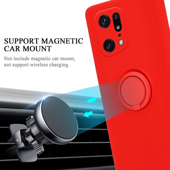 Image du produit Cadorabo TPU Liquid Ring Silicone Case Case pour Oppo FIND X5 PRO (Oppo Find X5 Pro)
