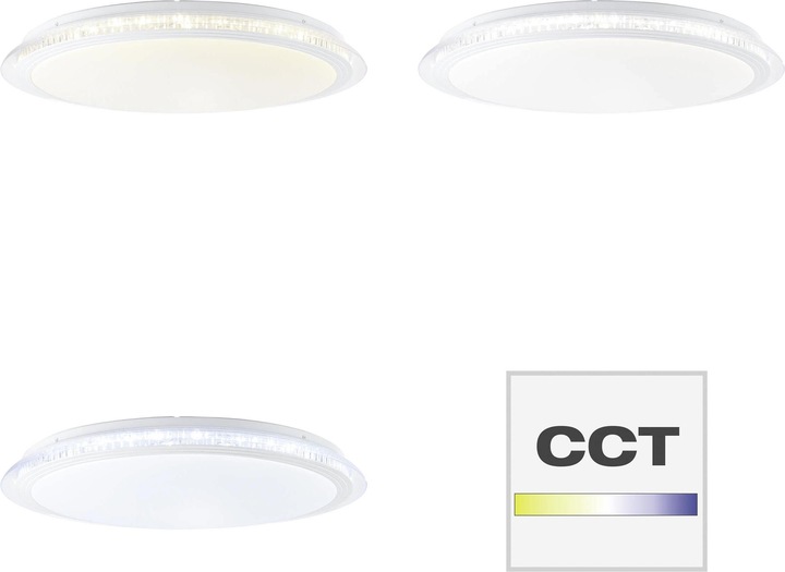 Produktbild Brilliant Juso LED Deckenleuchte 53cm weiss (2600 lm)