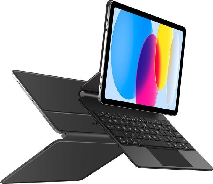 Produktbild Tech-Protect Smartcase Magnetic mit Tastatur für iPad 10,9" 2022 / iPad 11" 2025 - Schwarz