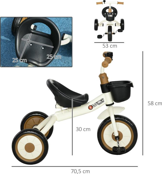 Produktbild Aiyaplay Dreirad mit Korb