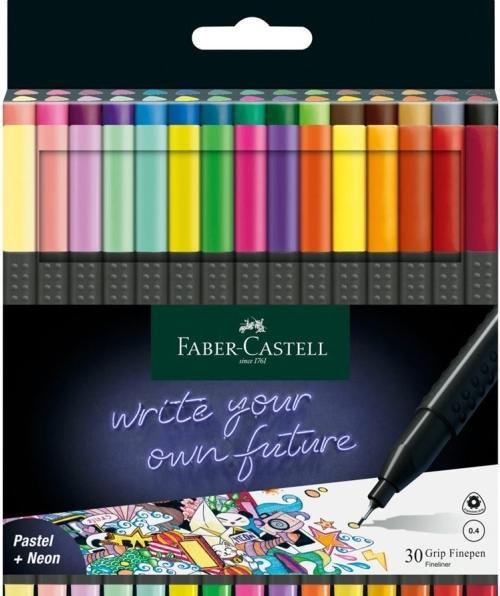 Faber-Castell GRIP - Finepen (Assortiment, 30 x)