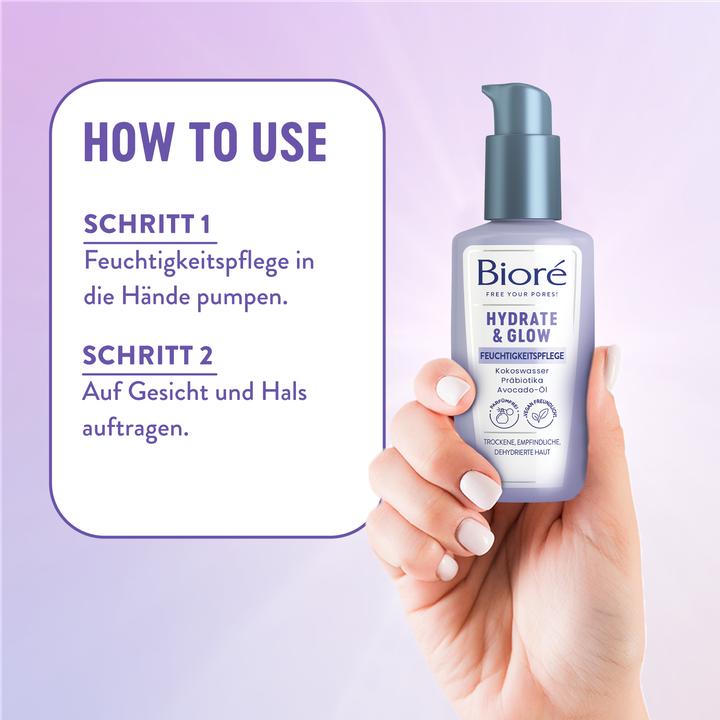 Produktbild Bioré Hydrate & Glow (100 ml, Tagescreme)