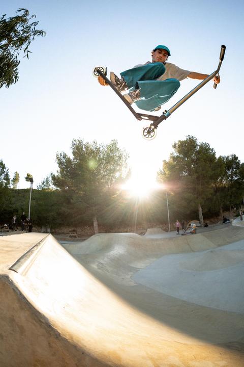 Produktbild Oxelo Stellrad Alu-Core Neochrom PU 120 mm