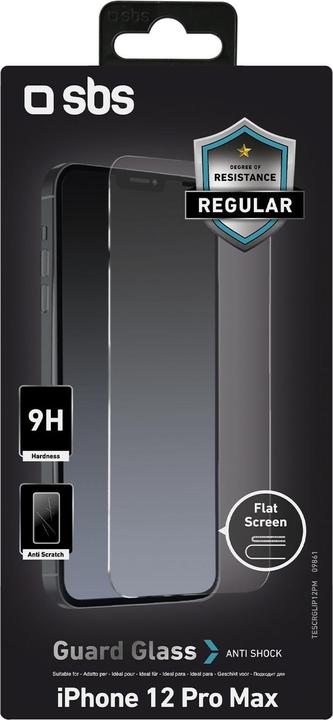 Produktbild SBS Glas-Displayschutz für iPhone 12 Pro Max (6 Stück, Apple iPhone 12 Pro Max)