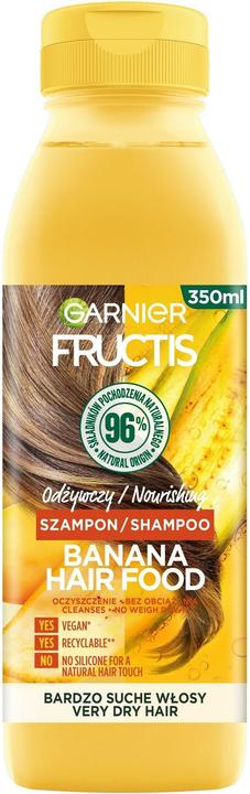 Actual product image Garnier Fructis Banana Hair Food Shampoo nourishing shampoo for very dry hair 350ml (350 ml, Dry shampoo)
