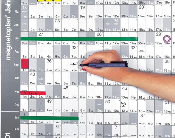 Actual product image Magnetoplan Permanent annual overview CC (92 x 62.50 cm)